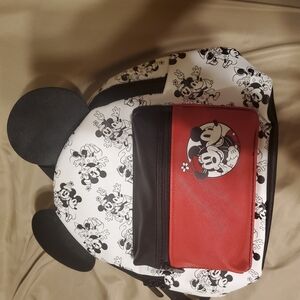 Loungefly Black and Red Mini Bag